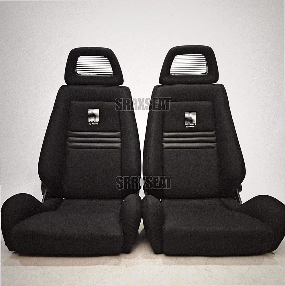 【1 PAIR】AUTHENTIC RECARO LXB SALEEN SLATED HEADREST Very Good Condition