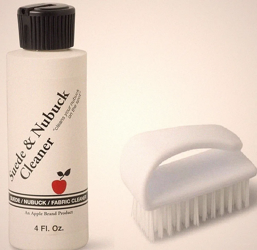 Apple Brand Suede & Nubuck/Fabric Cleaner 4 oz. w/ free brush