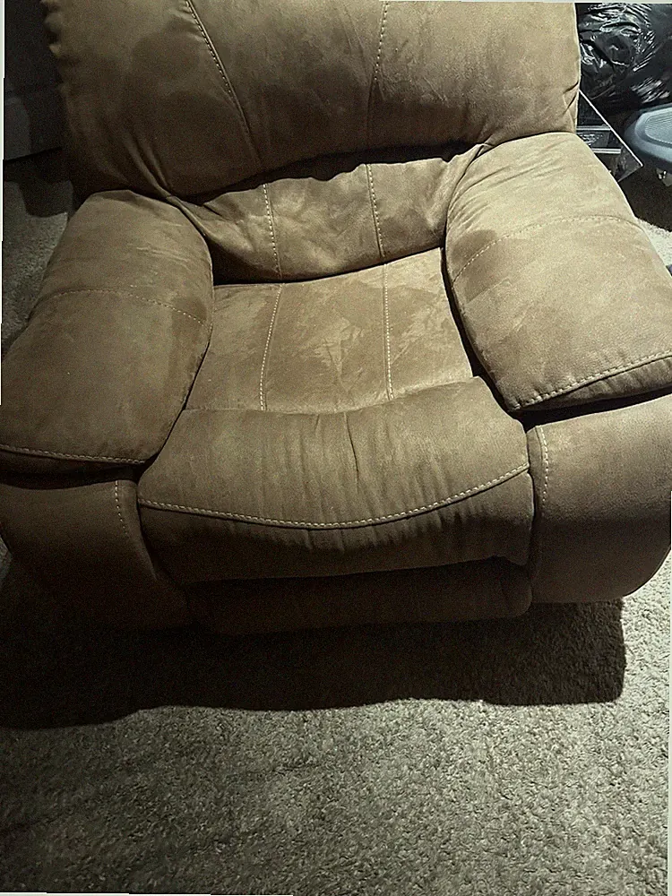 Lazy Boy Suede brown comforter rocking chair