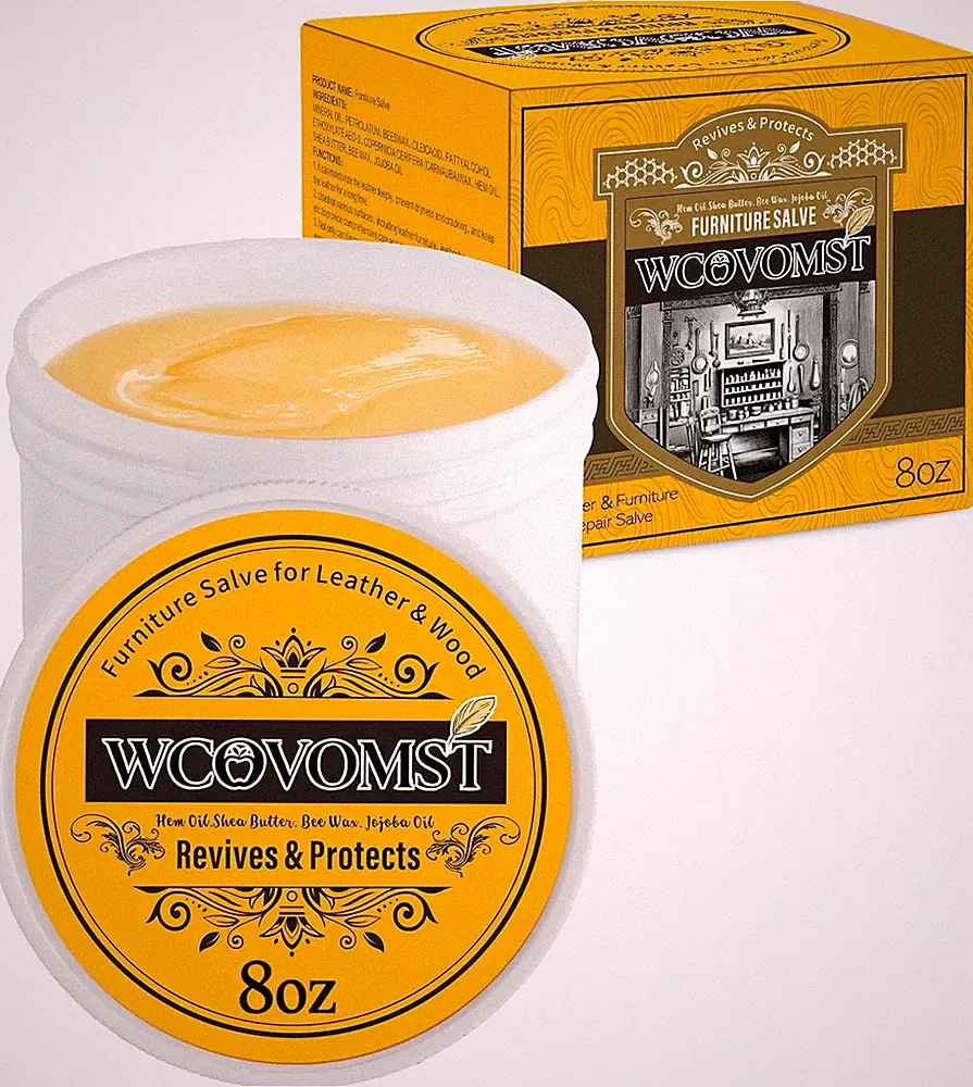 Leather Cleaner and Conditioner - Furniture Repair Salve, Restorer & Polish for