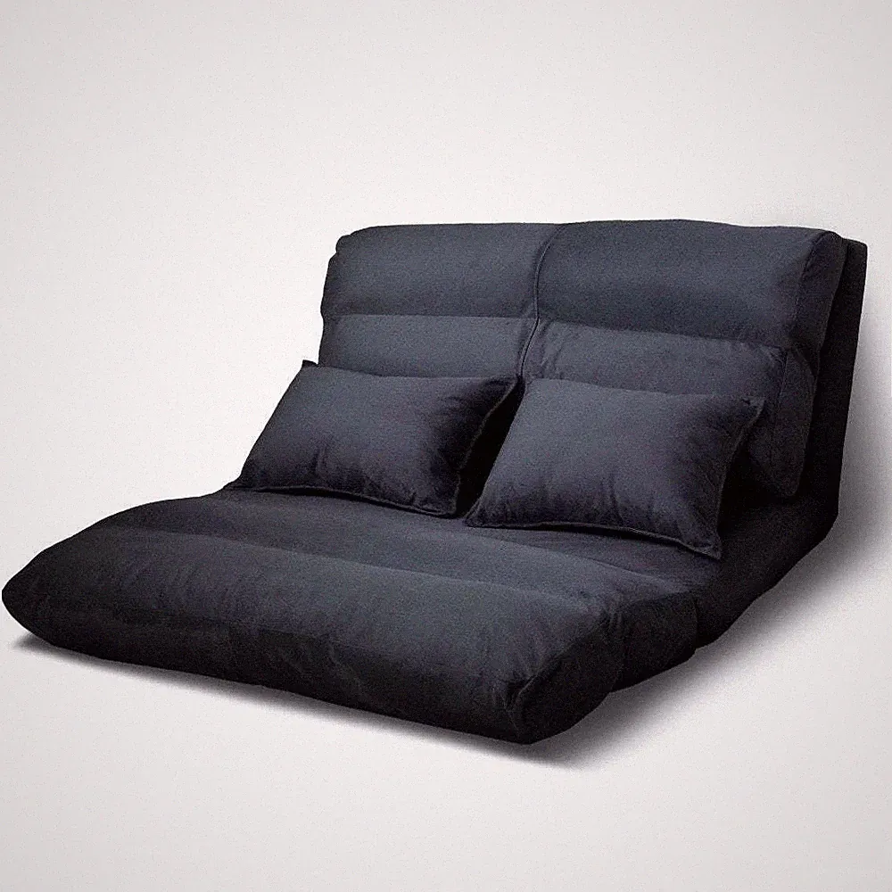 NNEDSZ Lounge Sofa Bed Floor Recliner Chaise Chair Folding Adjustable Suede