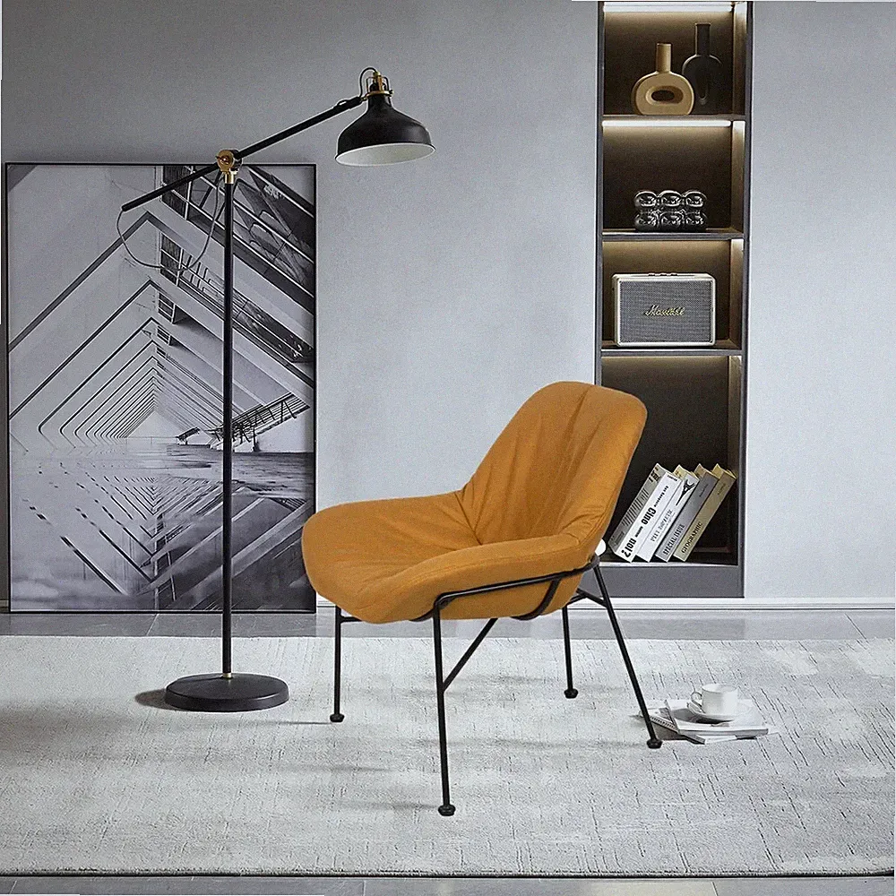 Roselyn Lounge Chair In Premium Suede Fabric comfortable Luxurious