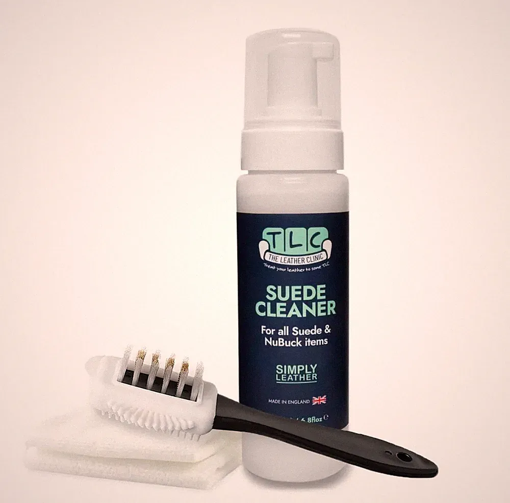 Suede & Nubuck Cleaner 200ml Stain Remover Foam Spray for Shoes, Boots, Bags